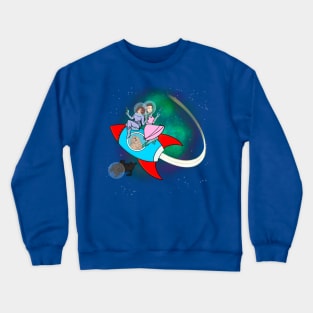 Intrepid space puppers Crewneck Sweatshirt